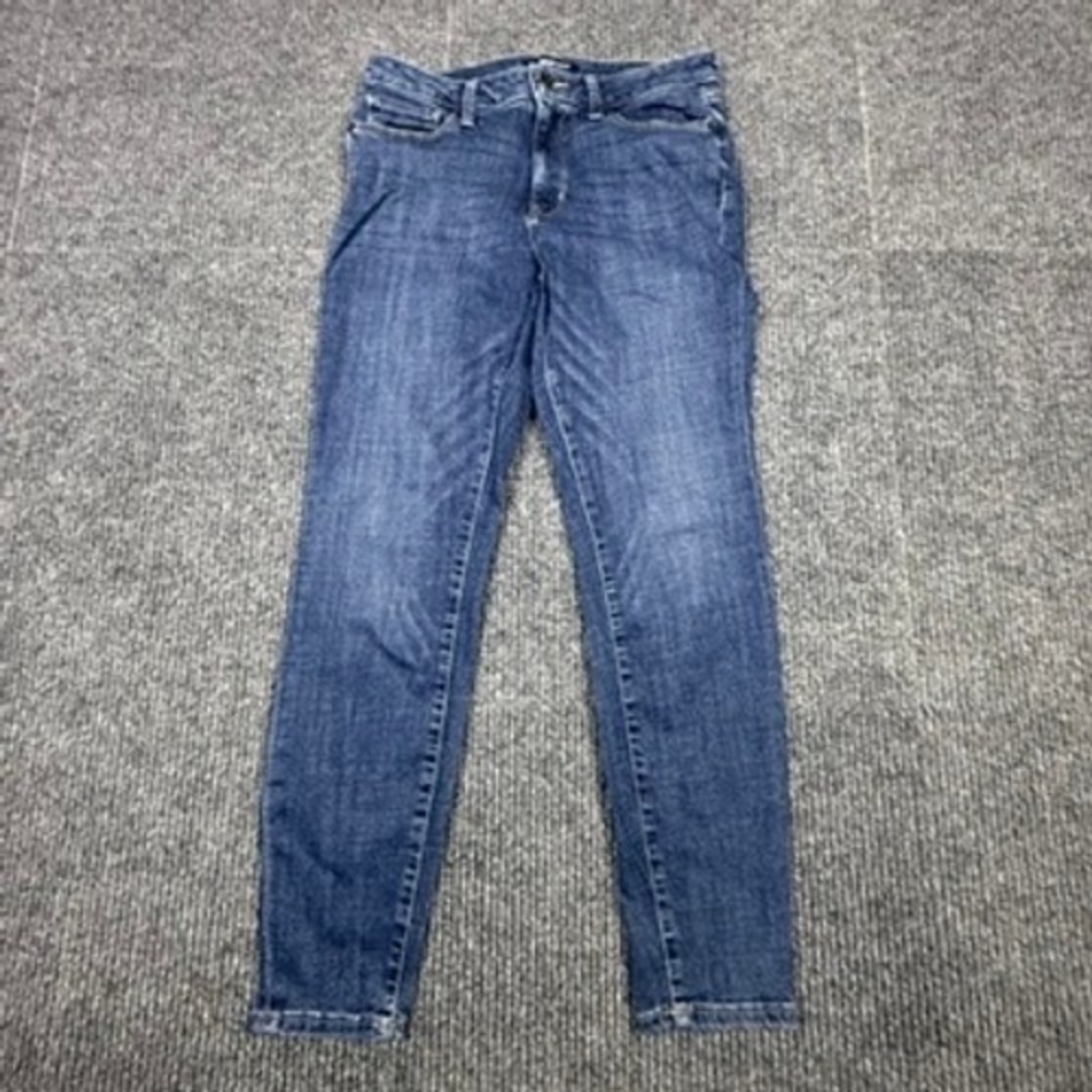 Calvin Klein Jeans Womens Size 10 Skinny Blue Denim Mid Rise CJ409000 CJ9M4090
